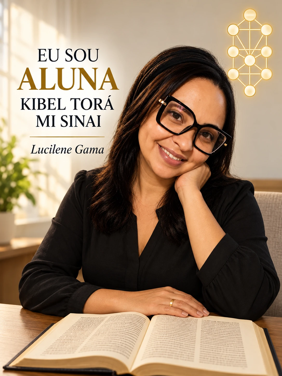 Arte de apresentação de Lucilene Gama, da escola Kibel Torá Mi Sinai