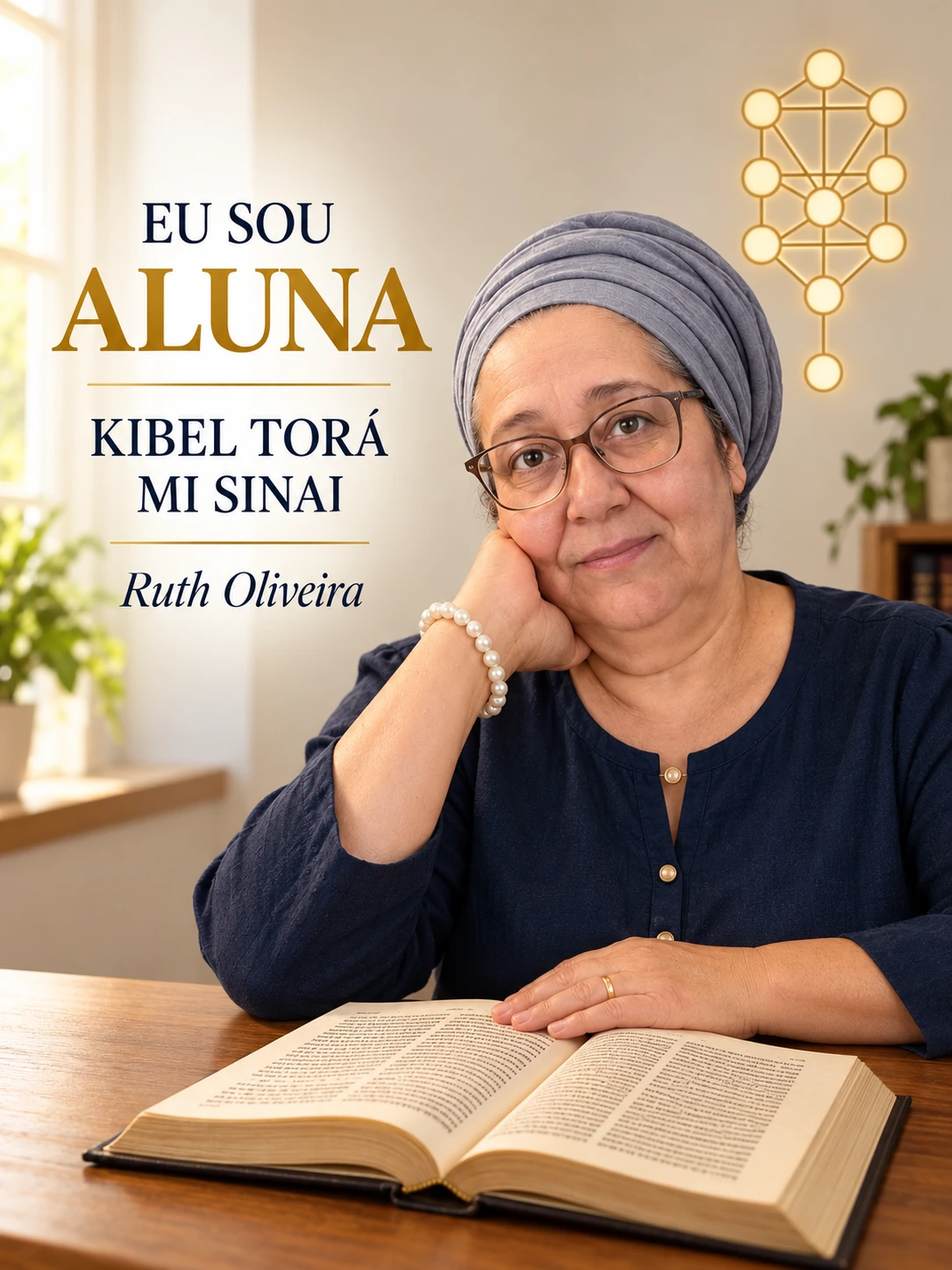 Arte de apresentação de Ruth Oliveira, da escola Kibel Torá Mi Sinai