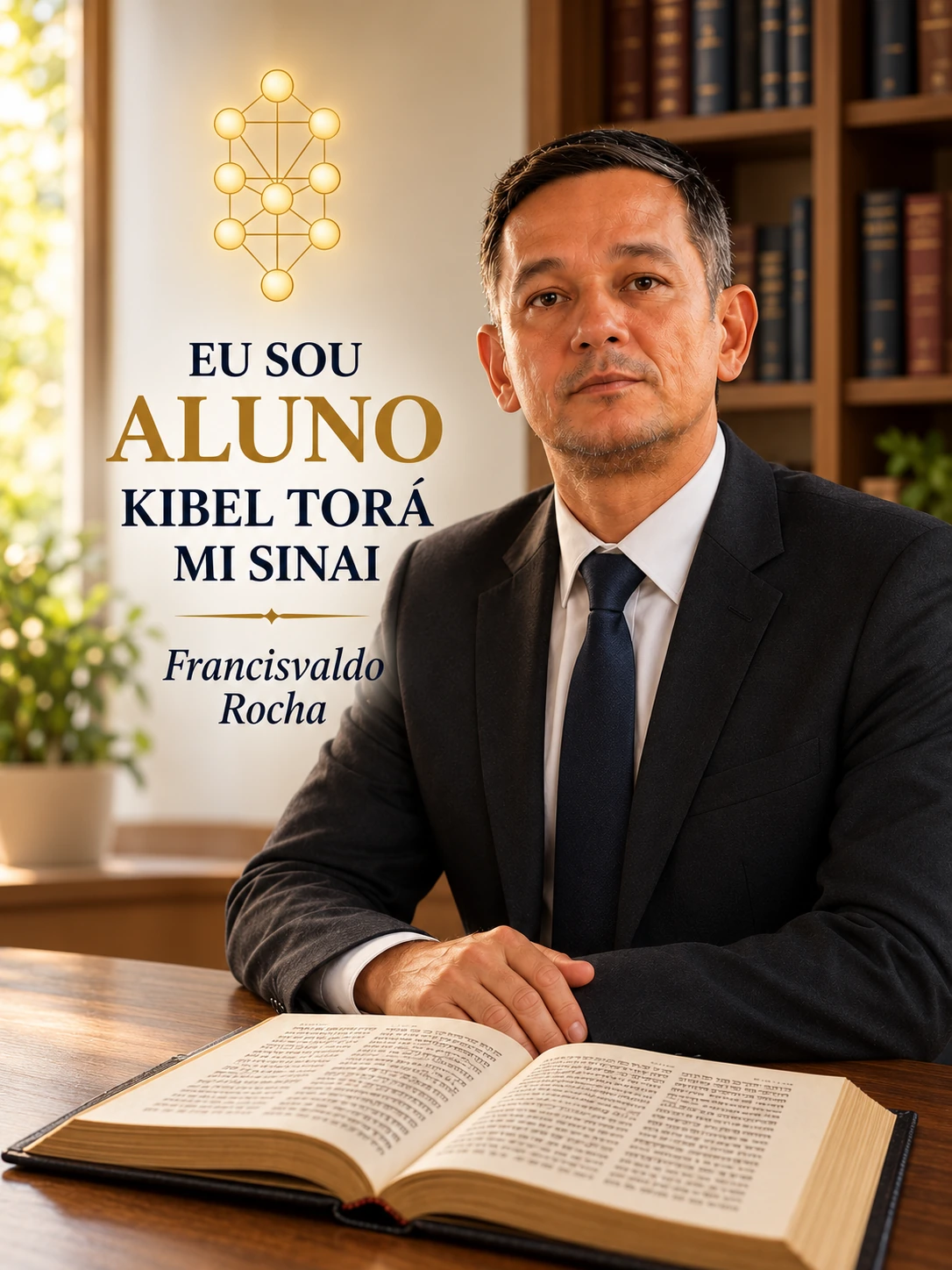 Arte de apresentação de Francisvaldo Rocha, da escola Kibel Torá Mi Sinai