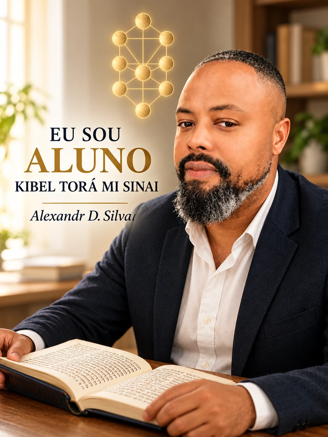 Arte de apresentação de Alexandr D. Silva, da escola Kibel Torá Mi Sinai