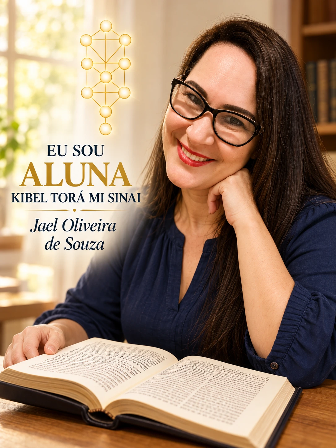 Arte de apresentação de Jael Oliveira de Souza, da escola Kibel Torá Mi Sinai